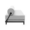 Světle šedá látková dvoumístná rozkládací pohovka Softline Sleep 204 cm