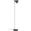 Černá kovová stojací lampa Somcasa Blasca 144 cm