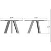 Černý dubový kulatý jídelní stůl Regie 129 cm