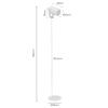 Černá kovová stojací lampa Somcasa Nacia 160 cm