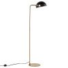 Černo-zlatá kovová stojací lampa Somcasa Godall 150 cm