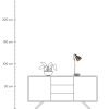 Černá kovová stolní lampa Somcasa Grisel 56 cm