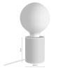 Černá mramorová stolní lampa Somcasa Roser 11 cm