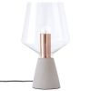 Šedá stolní lampa Somcasa Aina 35 cm