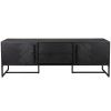 Černý dřevěný TV stolek DUTCHBONE Class 180 x 45 cm