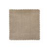 Béžové sametové lounge křeslo Norma 112 cm, levé