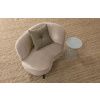 Béžové sametové lounge křeslo Norma 112 cm, pravé -fv-interier-25