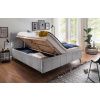 Světle šedá sametová dvoulůžková postel Meise Möbel Lizzano 160 x 200 cm -fv-interier-25