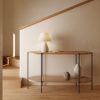 Bílá stolní lampa Kave Home Noara se lněným stínidlem -fv-interier-25