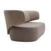 Hnědá látková trojmístná pohovka Softline Basel 212 cm