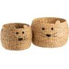 Set dvou úložných košů na hračky z vodního hyacintu J-line Sandara 41/46 cm