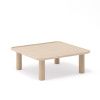 Přírodní dřevěný set konferenčních stolků Teulat Nest 79/49 x 79/49 cm