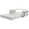 Světle šedá látková rozkládací pohovka Softline Silver 183 cm