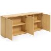 Dubová komoda Kave Home Abilen 180 x 36 cm