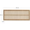 Jasanové čelo k posteli Kave Home Beyla 175 x 70 cm