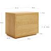 Dubový noční stolek Kave Home Abilen 53 x 36 cm