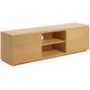 Dubový TV stolek Kave Home Abilen 150 x 36 cm