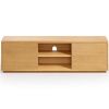 Dubový TV stolek Kave Home Abilen 150 x 36 cm