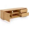 Dubový TV stolek Kave Home Abilen 150 x 36 cm