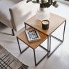Set dvou dubových odkládacích stolků Kave Home Yoana 35x35/ 45x45 cm -fv-interier-25