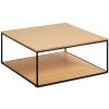 Dubový konferenční stolek Kave Home Yoana 80 x 80 cm