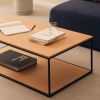 Set dvou dubových konferenčních stolků Kave Home Yoana 100x50/ 50x55 cm -fv-interier-25