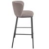 Světle hnědá látková barová židle Kave Home Ciselia 75 cm