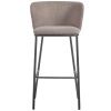 Světle hnědá látková barová židle Kave Home Ciselia 75 cm