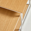Set dvou dubových konferenčních stolků Kave Home Yoana 100x50/ 50x55 cm s bílou podnoží -fv-interier-25