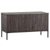 Hnědý jasanový TV stolek Gravia 100 x 44 cm