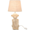 Béžová keramická stolní lampa J-Line Maki 46 cm
