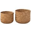 Set dvou úložných košů z přírodního vlákna J-Line Raphail 39/34 cm