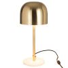 Zlatá mosazná stolní lampa J-Line Surya 49 cm