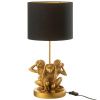 Zlatá stolní lampa J-line Hakiro 53 cm
