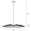 Černé kovové závěsné LED světlo ZUIVER SPIDER 90 cm -fv-interier-25