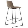 Hnědá látková barová židle Kave Home Zahara 65 cm
