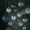 Set čtyř šedo zelených skleněných vánočních ozdob J-Line Aislin 10,5 cm -fv-interier-25