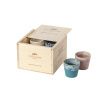 Dřevěný box s 8 barevnými šálky na lungo COSTA NOVA GRESPRESSO 0,21 l