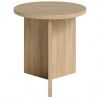 Dubový kulatý konferenční stolek MOJO MINIMAL II. 39,5 cm