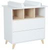 Bílá nástavba pro přebalovací pult Quax Loft 70 x 54 cm