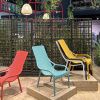 Tyrkysově modré plastové zahradní lounge křeslo Net -fv-interier-25