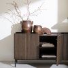 Tmavě hnědá dubová komoda ROWICO HALIFAX 160 x 40 cm -fv-interier-25