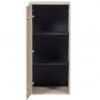333900 2 cerne lakovane police grau 54 x 47 cm