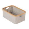 Šedý látkový úložný box Quax Stella 45 x 30 cm