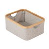 Šedý látkový úložný box Quax Stella 38 x 35 cm