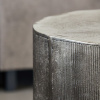 Stříbrný hliníkový kulatý konferenční stolek Rota 50 cm -fv-interier-25