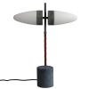 Opálově bílá stolní lampa 101Copenhagen Bull s mramorovou podstavou