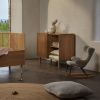Bílé čalouněné dětské houpací křeslo Quax De Luxe -fv-interier-25
