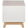Bíle lakovaný noční stolek Quax Trendy 42 x 42 cm