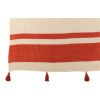 Červený bavlněný pléd J-line Groovy 135 x 185 cm -fv-interier-25